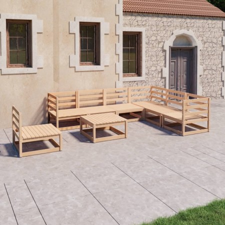 8-piece solid pine wood garden furniture set by , Garden sets - Ref: Foro24-3075769, Price: 465,27 €, Discount: %