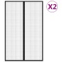 Mosquiteras para puerta bloque magnético 2 uds negro 220x130 cm de , Mosquiteras para ventanas - Ref: Foro24-314689, Precio: ...