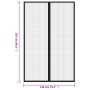 Mosquiteras para puerta bloque magnético 2 uds negro 220x130 cm de , Mosquiteras para ventanas - Ref: Foro24-314689, Precio: ...