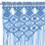 Blue cotton macramé curtain 140x240 cm by , Curtains and curtains - Ref: Foro24-323989, Price: 44,71 €, Discount: %