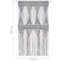 Anthracite gray cotton macramé curtain 140x240 cm by , Curtains and curtains - Ref: Foro24-323996, Price: 57,99 €, Discount: %