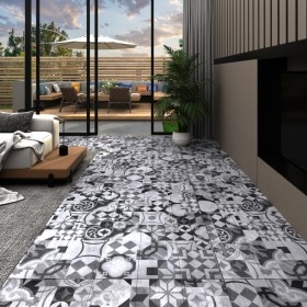 Self-adhesive PVC floor tiles, printed in grey, 5.21 m², 2mm. by , Floors and carpets - Ref: Foro24-330188, Price: 75,99 €, D...