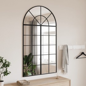 Black iron arch wall mirror 80x140 cm by , Mirrors - Ref: Foro24-3200609, Price: 169,97 €, Discount: %