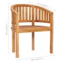 Solid teak wood banana chair by vidaXL, Garden chairs - Ref: Foro24-48018, Price: 169,99 €, Discount: %