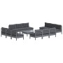 13-piece garden furniture set with anthracite cushions made of pine wood. by , Garden sets - Ref: Foro24-3096054, Price: 1,00...