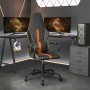 Gaming chair with massage, synthetic leather, orange and black. by , Gaming chairs - Ref: Foro24-345563, Price: 112,74 €, Dis...