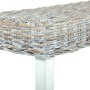 Kubu rattan and solid white mango wood bench 160 cm by vidaXL, Dining and kitchen benches - Ref: Foro24-285792, Price: 161,40...