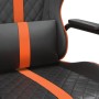 Gaming chair with massage, synthetic leather, orange and black. by , Gaming chairs - Ref: Foro24-345563, Price: 112,99 €, Dis...