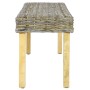 Bank aus natürlichem Kubu-Rattan und massivem Mangoholz, 110 cm von vidaXL, Ess- und Küchenbänke - Ref: Foro24-285791, Preis:...