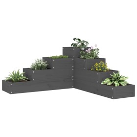 4-level solid pine wood planter 80.5x79x36 cm by , Pots and planters - Ref: Foro24-825319, Price: 84,99 €, Discount: %