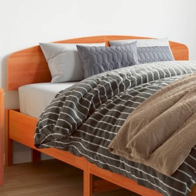 Cabecero de cama madera maciza de pino marrón cera 150 cm de , Cabeceros y pies de cama - Ref: Foro24-842501, Precio: 49,79 €...