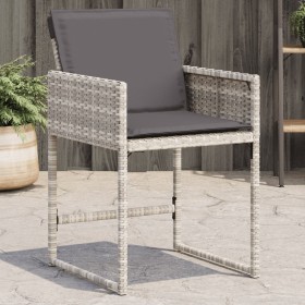 Garden armchairs with cushions 4 pcs light gray synthetic rattan by , Garden chairs - Ref: Foro24-365005, Price: 167,79 €, Di...