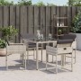 Garden armchairs with cushions 4 pcs light gray synthetic rattan by , Garden chairs - Ref: Foro24-365005, Price: 167,79 €, Di...