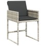 Garden armchairs with cushions 4 pcs light gray synthetic rattan by , Garden chairs - Ref: Foro24-365005, Price: 167,79 €, Di...