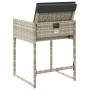 Garden armchairs with cushions 4 pcs light gray synthetic rattan by , Garden chairs - Ref: Foro24-365005, Price: 167,79 €, Di...