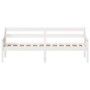 Solid white pine wood sofa bed 90x200 cm by , Beds and slatted bases - Ref: Foro24-842831, Price: 111,55 €, Discount: %