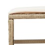 Garden stools with cushions 4 pcs PE rattan beige 41x41x36cm by , Outdoor ottomans - Ref: Foro24-365045, Price: 90,98 €, Disc...