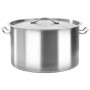 Stainless steel pot 58 L 50x30 cm by vidaXL, tall pots - Ref: Foro24-51141, Price: 188,26 €, Discount: %