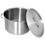 Stainless steel pot 58 L 50x30 cm by vidaXL, tall pots - Ref: Foro24-51141, Price: 188,26 €, Discount: %