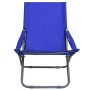 Klappbare Strandkörbe 2 Einheiten aus blauem Stoff von vidaXL, Gartenstühle - Ref: Foro24-47902, Preis: 92,30 €, Rabatt: %