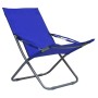 Klappbare Strandkörbe 2 Einheiten aus blauem Stoff von vidaXL, Gartenstühle - Ref: Foro24-47902, Preis: 92,30 €, Rabatt: %