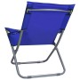 Folding beach chairs 2 units blue fabric by vidaXL, Garden chairs - Ref: Foro24-47902, Price: 92,30 €, Discount: %