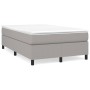 Box spring bed with light gray fabric mattress 120x190 cm by , Beds and slatted bases - Ref: Foro24-3269683, Price: 354,53 €,...