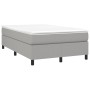 Box spring bed with light gray fabric mattress 120x190 cm by , Beds and slatted bases - Ref: Foro24-3269683, Price: 354,53 €,...