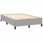 Box spring bed with light gray fabric mattress 120x190 cm by , Beds and slatted bases - Ref: Foro24-3269683, Price: 354,53 €,...