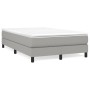 Cama box spring con colchón tela gris claro 120x190 cm de , Camas y somieres - Ref: Foro24-3269657, Precio: 339,96 €, Descuen...