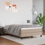 Box spring bed with cappuccino synthetic leather mattress 120x190cm by , Beds and slatted bases - Ref: Foro24-3269676, Price:...