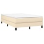 Cama box spring con colchón tela color crema 120x190 cm de , Camas y somieres - Ref: Foro24-3269662, Precio: 339,96 €, Descue...