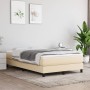 Cama box spring con colchón tela color crema 120x190 cm de , Camas y somieres - Ref: Foro24-3269662, Precio: 339,96 €, Descue...