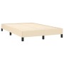 Cama box spring con colchón tela color crema 120x190 cm de , Camas y somieres - Ref: Foro24-3269662, Precio: 339,96 €, Descue...