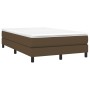 Box spring bed with dark brown fabric mattress 120x190 cm by , Beds and slatted bases - Ref: Foro24-3269660, Price: 332,00 €,...