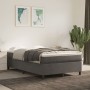 Box spring bed with dark gray velvet mattress 120x190 cm by , Beds and slatted bases - Ref: Foro24-3269704, Price: 350,44 €, ...