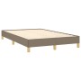 Cama box spring con colchón y LED tela gris taupe 120x190 cm de , Camas y somieres - Ref: Foro24-3270106, Precio: 370,88 €, D...