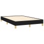 Boxspringbett mit Matratze und LED-Leuchten aus schwarzem Stoff 120x190 cm von , Betten und Lattenroste - Ref: Foro24-3270104...