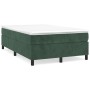 Box spring bed with dark green velvet mattress 120x190 cm by , Beds and slatted bases - Ref: Foro24-3269706, Price: 348,96 €,...