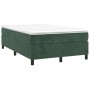 Cama box spring con colchón terciopelo verde oscuro 120x190 cm de , Camas y somieres - Ref: Foro24-3269706, Precio: 348,96 €,...