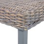 Bank aus Kubu-Rattan und massivem grauem Mangoholz, 110 cm von vidaXL, Ess- und Küchenbänke - Ref: Foro24-285789, Preis: 80,9...