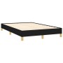 Boxspringbett mit Matratze und LED-Leuchten aus schwarzem Stoff 120x190 cm von , Betten und Lattenroste - Ref: Foro24-3270097...