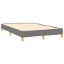 Cama box spring con colchón y LED tela marrón oscuro 120x190 cm de , Camas y somieres - Ref: Foro24-3270110, Precio: 387,02 €...