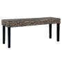 Kubu rattan bench and solid black mango wood 110 cm by vidaXL, Dining and kitchen benches - Ref: Foro24-285790, Price: 76,46 ...