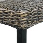 Kubu-Rattanbank und massives schwarzes Mangoholz 110 cm von vidaXL, Ess- und Küchenbänke - Ref: Foro24-285790, Preis: 76,46 €...