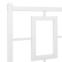 Metal bed frame with headboard and white footboard 120x190 cm by , Beds and slatted bases - Ref: Foro24-374305, Price: 120,44...