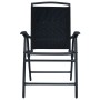 Folding garden chairs 2 units black textilene by vidaXL, Garden chairs - Ref: Foro24-47923, Price: 83,50 €, Discount: %