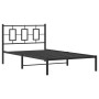 Bettgestell mit schwarzem Metallkopfteil 107x203 cm von , Betten und Lattenroste - Ref: Foro24-374237, Preis: 77,02 €, Rabatt: %