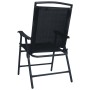 Folding garden chairs 2 units black textilene by vidaXL, Garden chairs - Ref: Foro24-47923, Price: 83,50 €, Discount: %