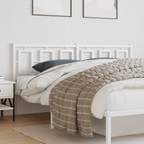 Cabecero de metal blanco 180 cm de , Cabeceros y pies de cama - Ref: Foro24-374326, Precio: 50,99 €, Descuento: %